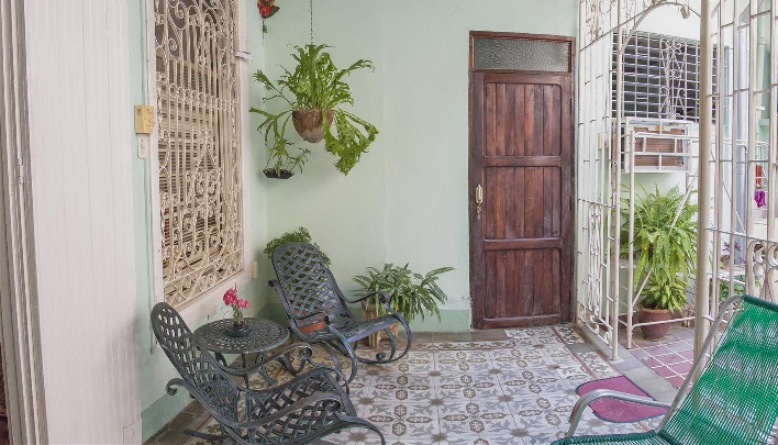 'Back terrace' Casas particulares are an alternative to hotels in Cuba.